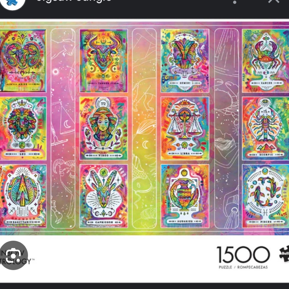 Rainbow Astrology Buffalo 1500 Piece Puzzle